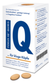 Fokus IQ Produktverpackung mit zwei Tabletten davor liegend